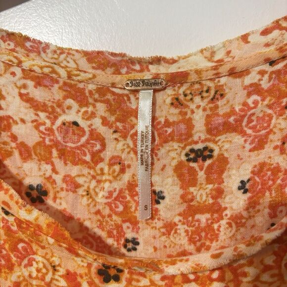 FREE PEOPLE Make My Day Tapestry Floral Print Crop Top SMALL  Bohemian - Picture 5 of 6